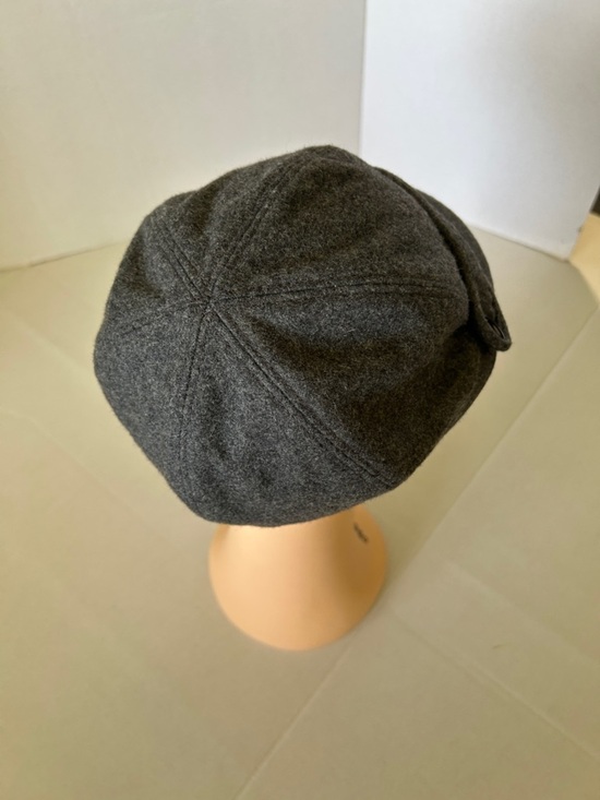 KOORINGGAL GRAY WOOL BLEND WOMENS fIDDLER NEWSBOY/BAKER  BOY CAP STRAP DETAIL main image 10